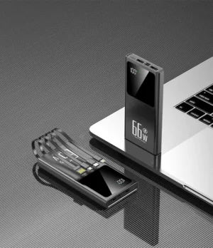 Small & Colorful Power Bank - 10000mAh Multi-Port Fast Charger