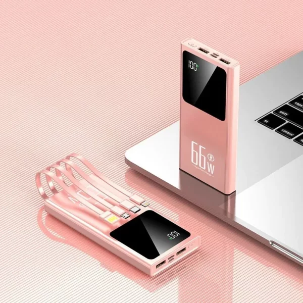 Small & Colorful Power Bank - 10000mAh Multi-Port Fast Charger - Image 3