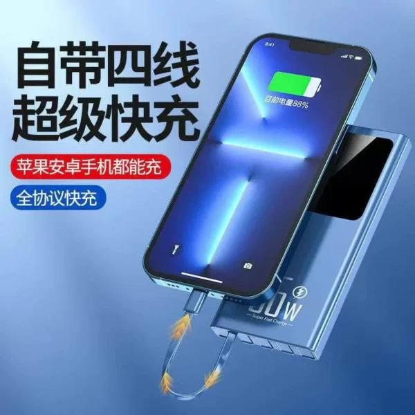 Small & Colorful Power Bank - 10000mAh Multi-Port Fast Charger - Image 9