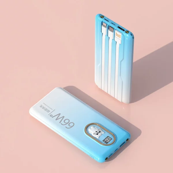 Mini Square Power Bank - 10000mAh 22.5W High Current Output - Image 3