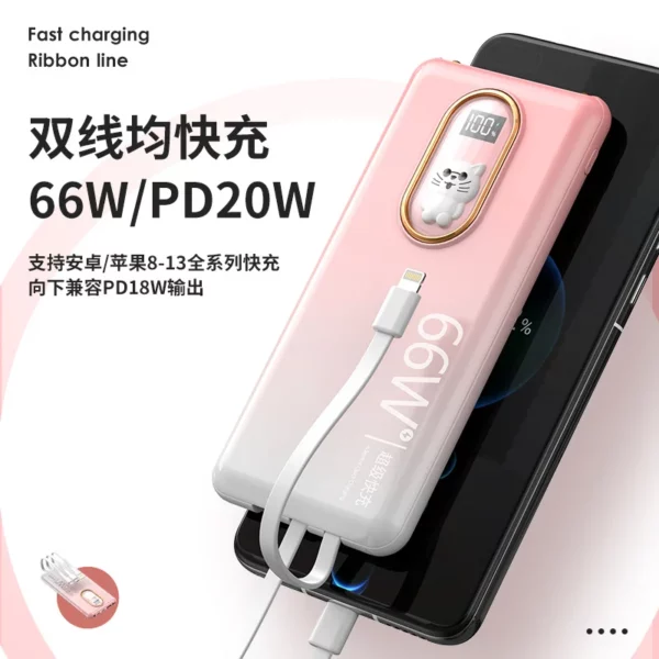 Mini Square Power Bank - 10000mAh 22.5W High Current Output - Image 10