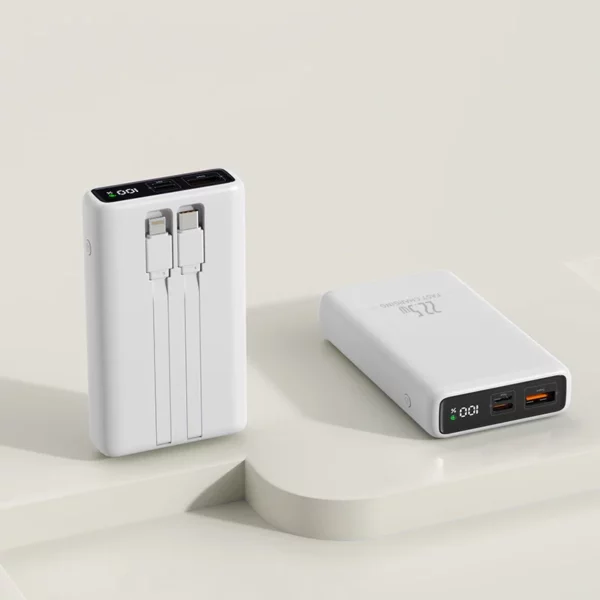 Large Capacity Solar Power Bank - 20000mAh Dual Output - Image 2