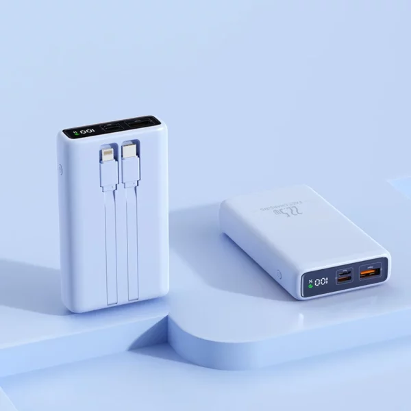 Large Capacity Solar Power Bank - 20000mAh Dual Output - Image 3