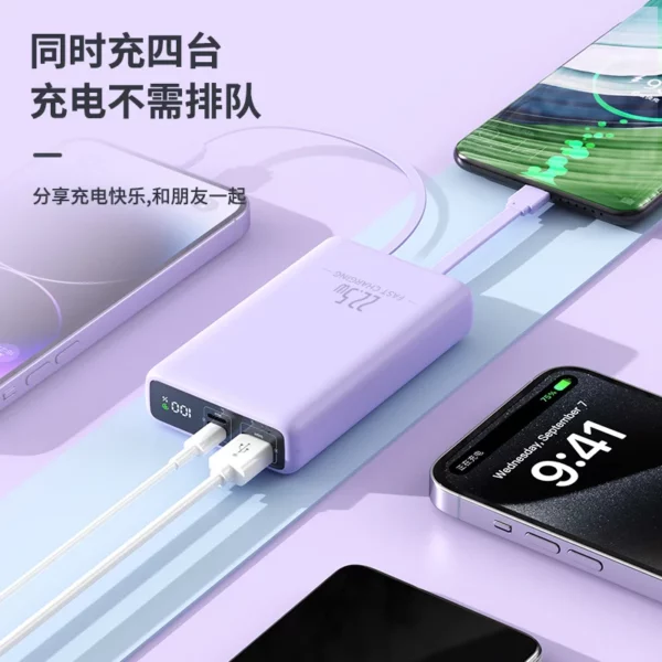 Large Capacity Solar Power Bank - 20000mAh Dual Output - Image 9