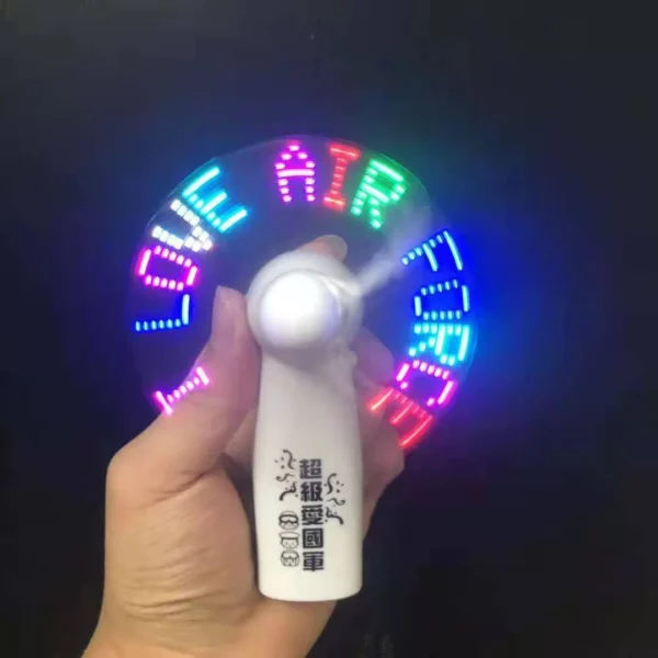 ABS Battery-Powered Mini Desk Fan - 3.5*5.5*11cm (40 Min Runtime, 3*AAA Batteries) - Image 5