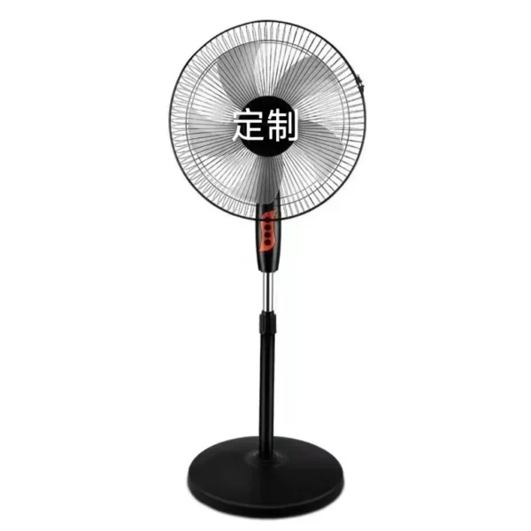 16-Inch Solar-Powered Fan with 18650 Batteries - 9V/12W Panel, 3 Charging Modes (5-13H Runtime) - Image 2