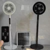 16-Inch Solar-Powered Fan with 18650 Batteries - 9V/12W Panel, 3 Charging Modes (5-13H Runtime) - Image 4