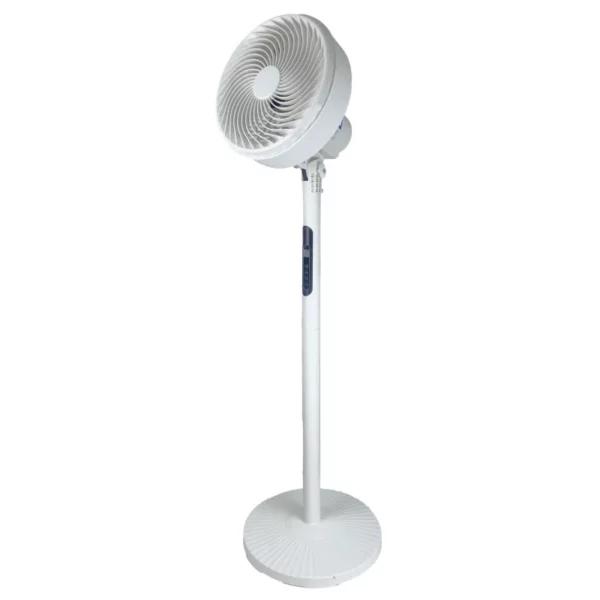 16-Inch Solar-Powered Fan with 18650 Batteries - 9V/12W Panel, 3 Charging Modes (5-13H Runtime) - Image 8