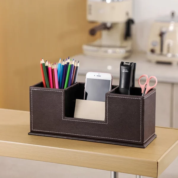PU Leather + High Density Board Storage Box - OPP Bag Packaging - Image 4