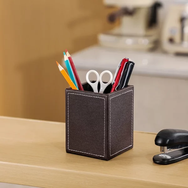 Large PU Leather Organizer Box - 29.5*9.5*11.5cm, 0.58kg - OPP Bag Packed - Image 2
