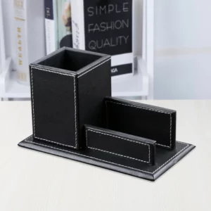 Slim PU Leather Storage Organizer - 21.5*7.5*12cm, 0.2kg - OPP Packaging