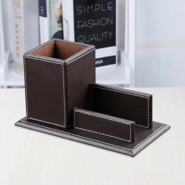 Slim PU Leather Storage Organizer - 21.5*7.5*12cm, 0.2kg - OPP Packaging - Image 4