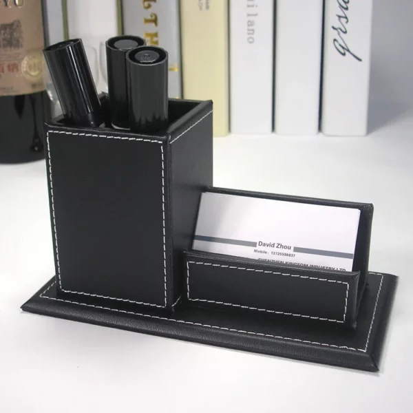 Slim PU Leather Storage Organizer - 21.5*7.5*12cm, 0.2kg - OPP Packaging - Image 5