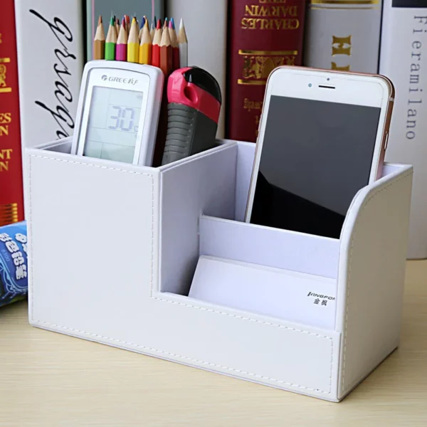 Medium PU Leather Storage Box - 20*10*10.5cm, 0.4kg - OPP Bag - Image 7