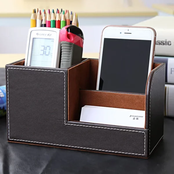 Medium PU Leather Storage Box - 20*10*10.5cm, 0.4kg - OPP Bag - Image 8