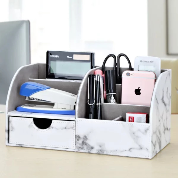 Large PU Leather Decorative Box - 22.5*10*12cm, 0.4kg - OPP Packaging - Image 2