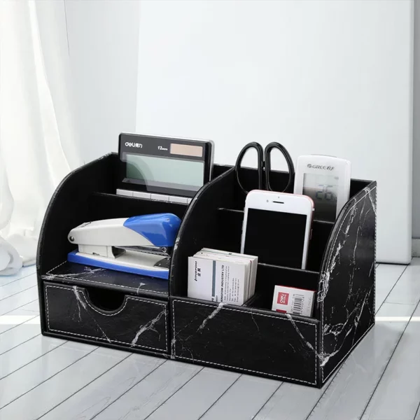 Large PU Leather Decorative Box - 22.5*10*12cm, 0.4kg - OPP Packaging - Image 3