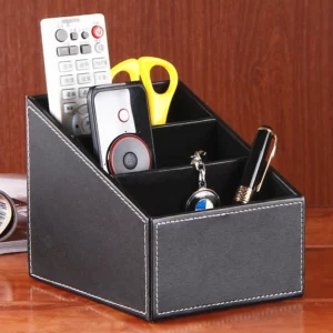 PU Leather Multi-Purpose Storage Box - 22.5*10*12cm - OPP Bag