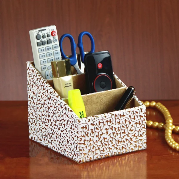 PU Leather Multi-Purpose Storage Box - 22.5*10*12cm - OPP Bag - Image 4