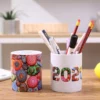Angled PU Leather Desk Organizer - 13*16.5*7-13cm, 0.3kg - OPP Bag