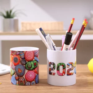 Angled PU Leather Desk Organizer - 13*16.5*7-13cm, 0.3kg - OPP Bag