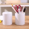 Angled PU Leather Desk Organizer - 13*16.5*7-13cm, 0.3kg - OPP Bag - Image 2