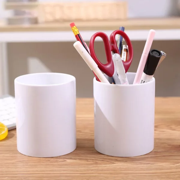 Angled PU Leather Desk Organizer - 13*16.5*7-13cm, 0.3kg - OPP Bag - Image 2