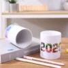 Angled PU Leather Desk Organizer - 13*16.5*7-13cm, 0.3kg - OPP Bag - Image 6