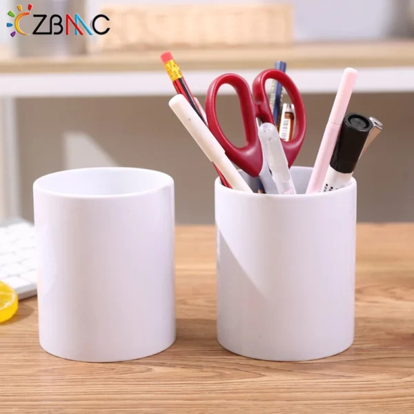Angled PU Leather Desk Organizer - 13*16.5*7-13cm, 0.3kg - OPP Bag - Image 7
