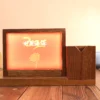Light up logo mutil-function pen holder desk decoration photo alumn - Image 3