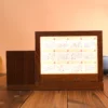 Light up logo mutil-function pen holder desk decoration photo alumn - Image 2