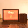 Light up logo mutil-function pen holder desk decoration photo alumn - Image 8