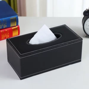 3-Size PU Leather Tissue Box Cover Set - Large:24*12*9.5cm, Medium:20*12*9.5cm, Small:17*12*8cm