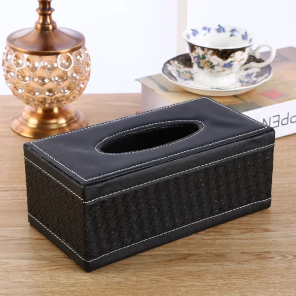 3-Size PU Leather Tissue Box Cover Set - Large:24*12*9.5cm, Medium:20*12*9.5cm, Small:17*12*8cm - Image 10