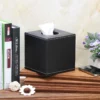 PU Leather Cube Tissue Box Cover - 13*13*13cm Square Design - OPP Bag Packaging - Image 8