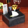 Oversized PU Leather Tissue Box Cover - 23*16.5*9.5cm - Fits Large Tissue Boxes - OPP Bag - Image 5