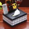 Oversized PU Leather Tissue Box Cover - 23*16.5*9.5cm - Fits Large Tissue Boxes - OPP Bag - Image 8
