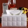 Oversized PU Leather Tissue Box Cover - 23*16.5*9.5cm - Fits Large Tissue Boxes - OPP Bag - Image 10