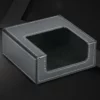 Classic PU Leather Square Tissue Box Cover - 13*13*13cm - OPP Bag Packed