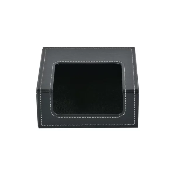Classic PU Leather Square Tissue Box Cover - 13*13*13cm - OPP Bag Packed - Image 5