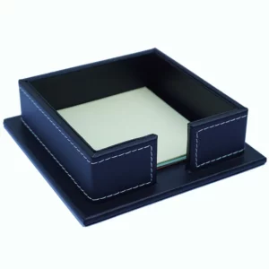 Slim PU Leather Tissue Box Cover - 13.7*13.7*3.5cm Low Profile Design - OPP Packaging