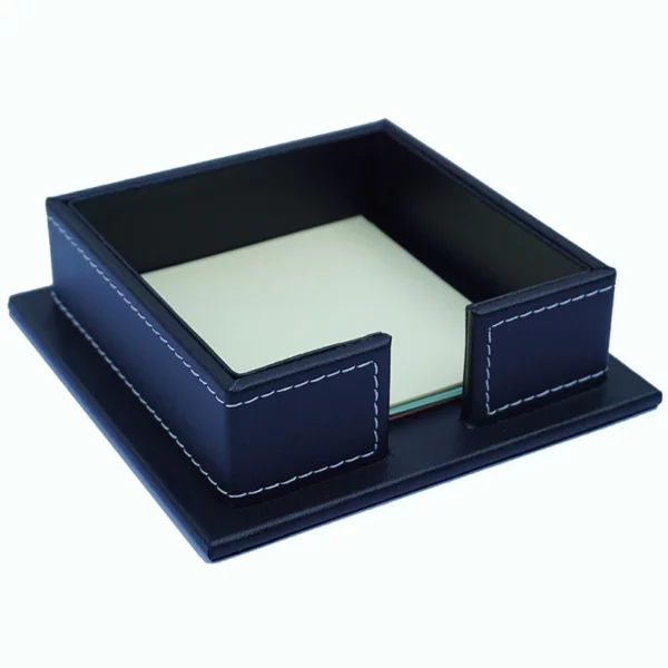 Slim PU Leather Tissue Box Cover - 13.7*13.7*3.5cm Low Profile Design - OPP Packaging - Image 2