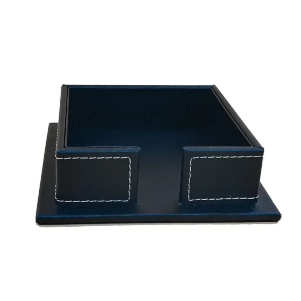 Slim PU Leather Tissue Box Cover - 13.7*13.7*3.5cm Low Profile Design - OPP Packaging - Image 8