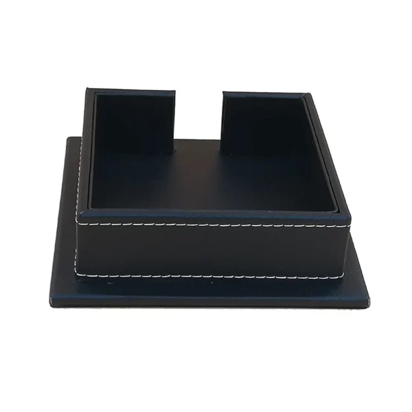 Slim PU Leather Tissue Box Cover - 13.7*13.7*3.5cm Low Profile Design - OPP Packaging - Image 9