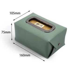 Rectangular PU Leather Tissue Box Cover - 16*10.5*7.5cm - OPP Bag Packaging