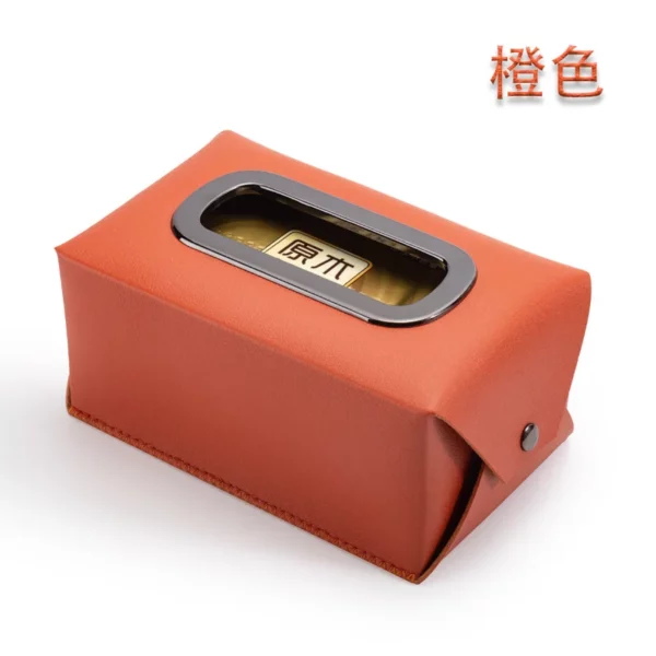 Rectangular PU Leather Tissue Box Cover - 16*10.5*7.5cm - OPP Bag Packaging - Image 5