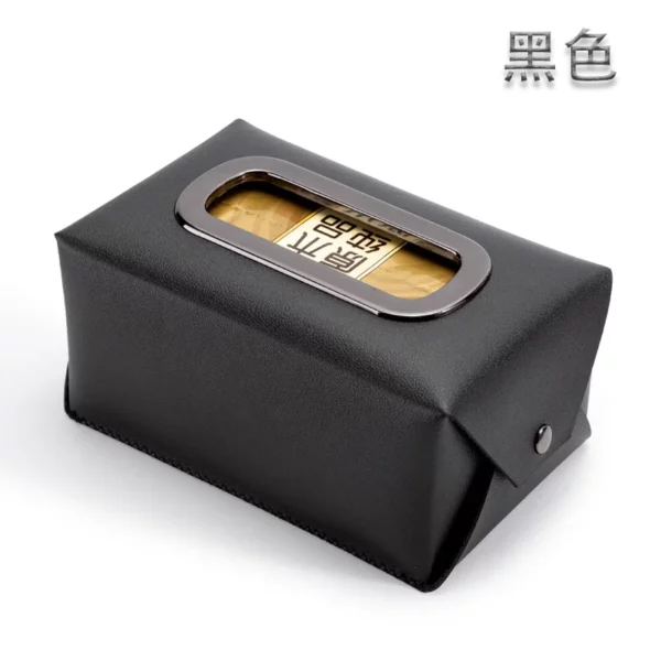 Rectangular PU Leather Tissue Box Cover - 16*10.5*7.5cm - OPP Bag Packaging - Image 6
