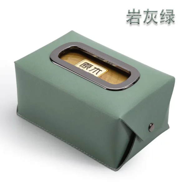 Rectangular PU Leather Tissue Box Cover - 16*10.5*7.5cm - OPP Bag Packaging - Image 9