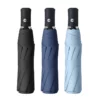 8-Rib Compact Folding Umbrella - 21" (97x58cm) 210T Fabric - Lightweight Windproof - Image 2