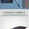 8-Rib Large Windproof Umbrella - 27" (130x97cm) 210T Fabric - Extra Coverage - Image 3
